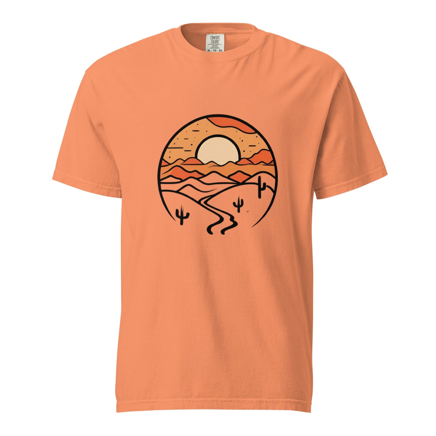 Desert Sunrise Men's Garment - dyed Heavyweight T-shirt (Sizes up to 4x) - Ruppy's Creations