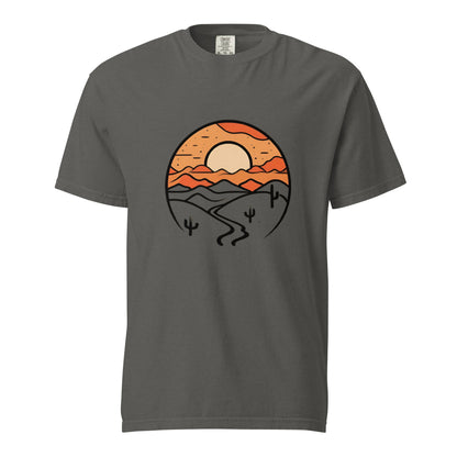 Desert Sunrise Men's Garment - dyed Heavyweight T-shirt (Sizes up to 4x) - Ruppy's Creations