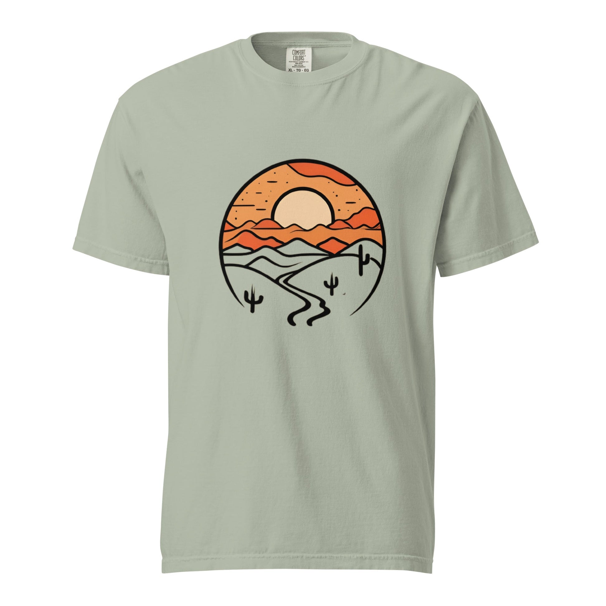 Desert Sunrise Men's Garment - dyed Heavyweight T-shirt (Sizes up to 4x) - Ruppy's Creations