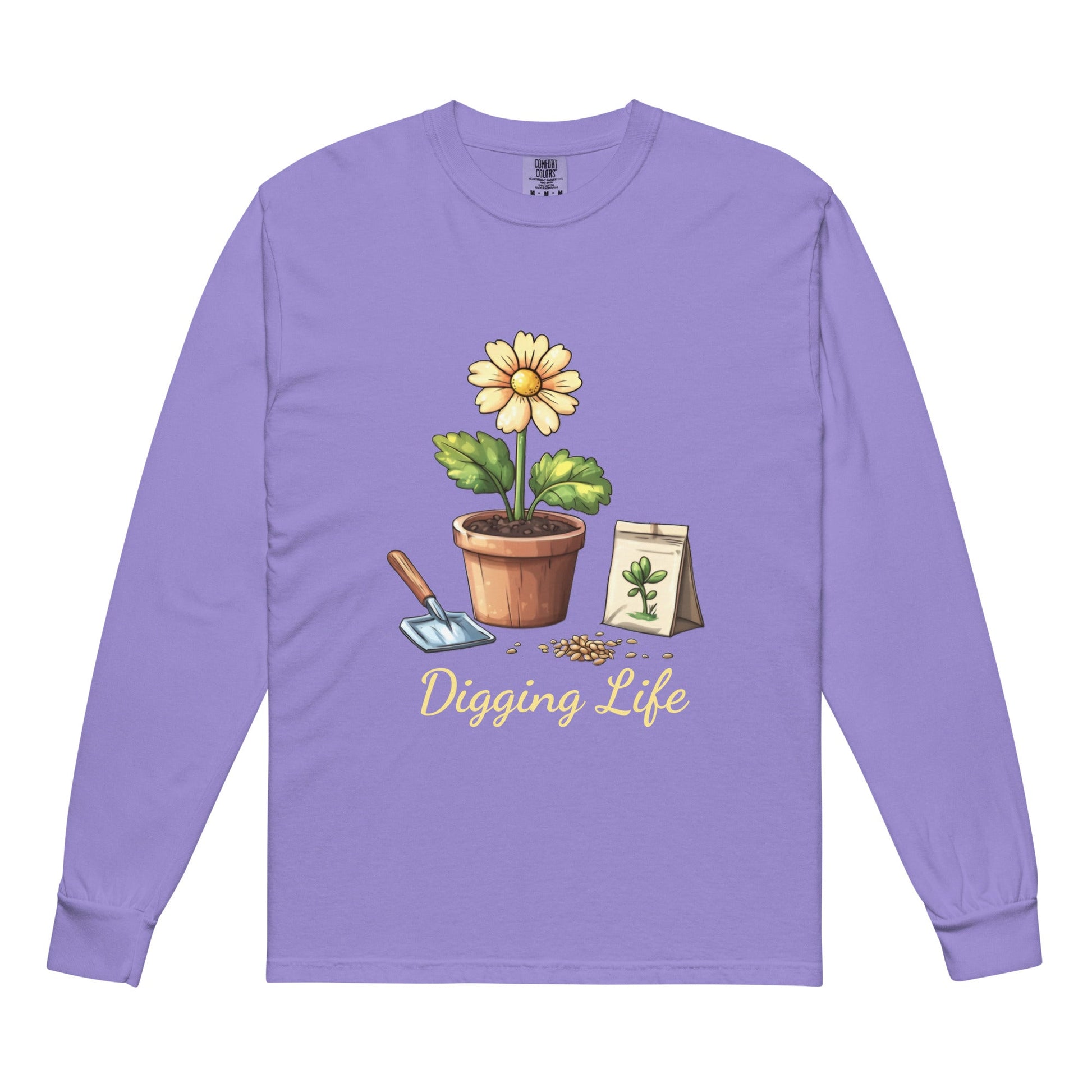 Digging Life Women's Heavyweight long - sleeve Tee - Ruppy's Creations