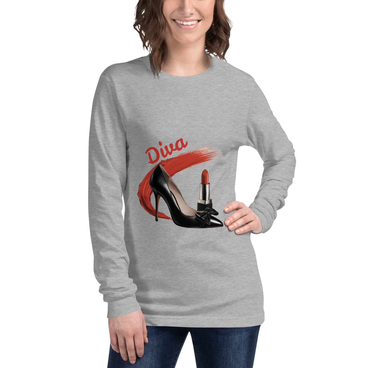 Diva Women's Long Sleeve Tee - Ruppy's Creations