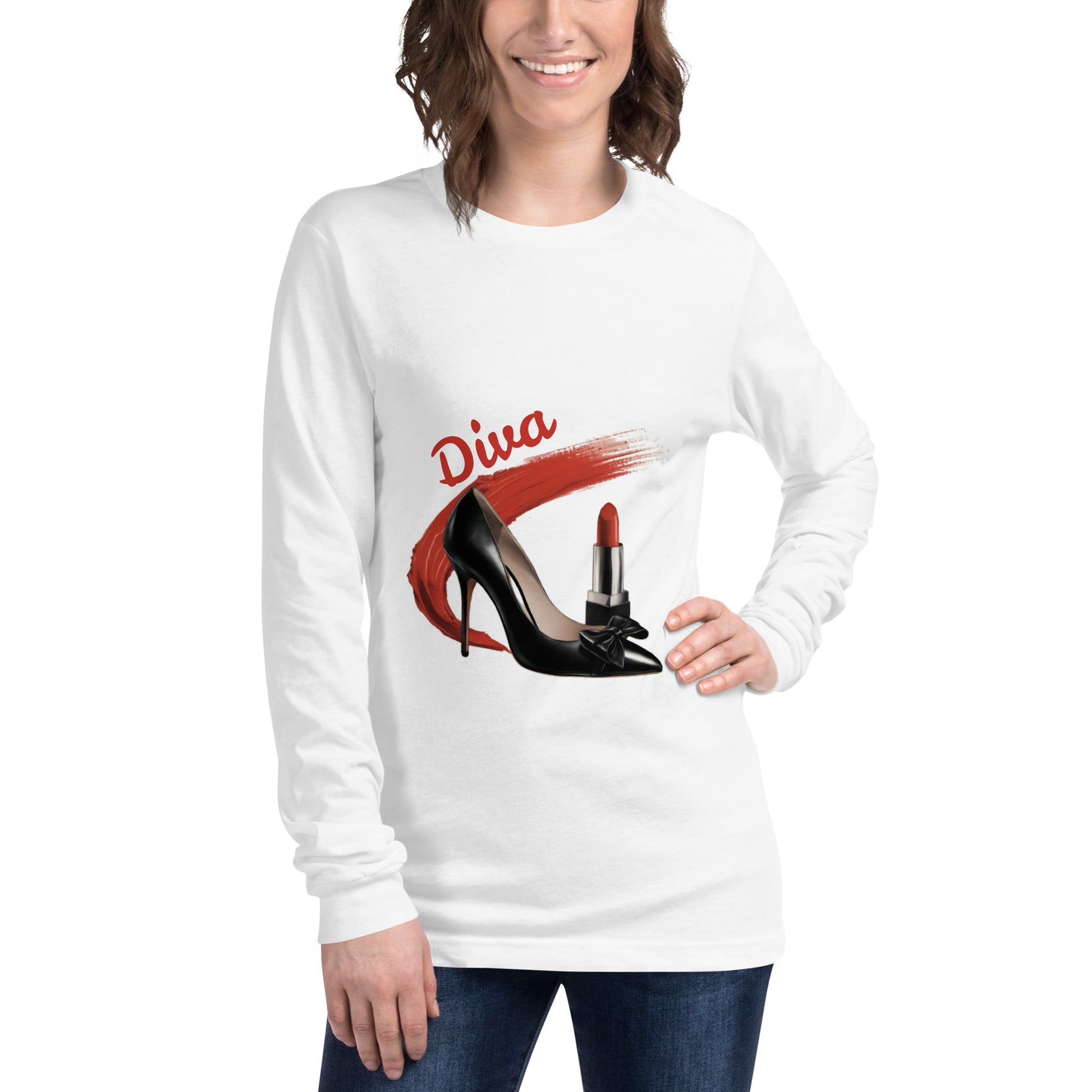 Diva Women's Long Sleeve Tee - Ruppy's Creations