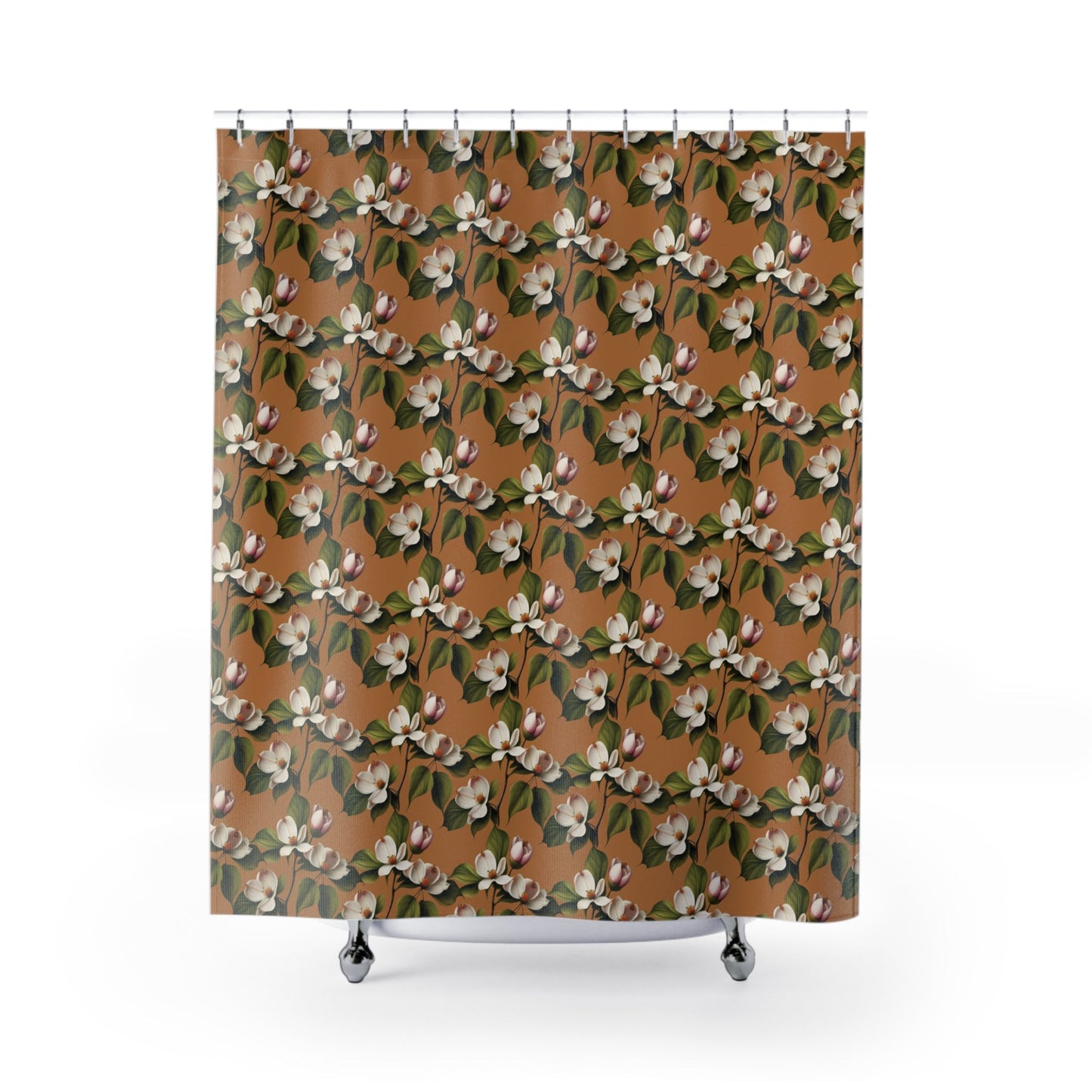 Dogwood Blossom Polyester Shower Curtain - Ruppy's Creations