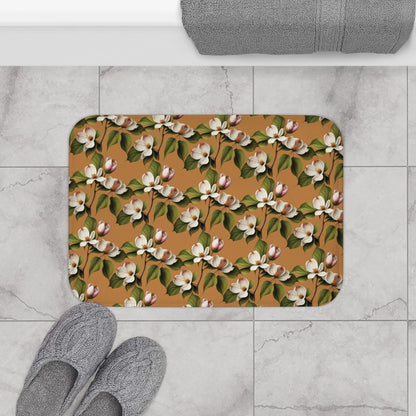 Dogwood Blossoms Memory Foam Bath Mat - Ruppy's Creations