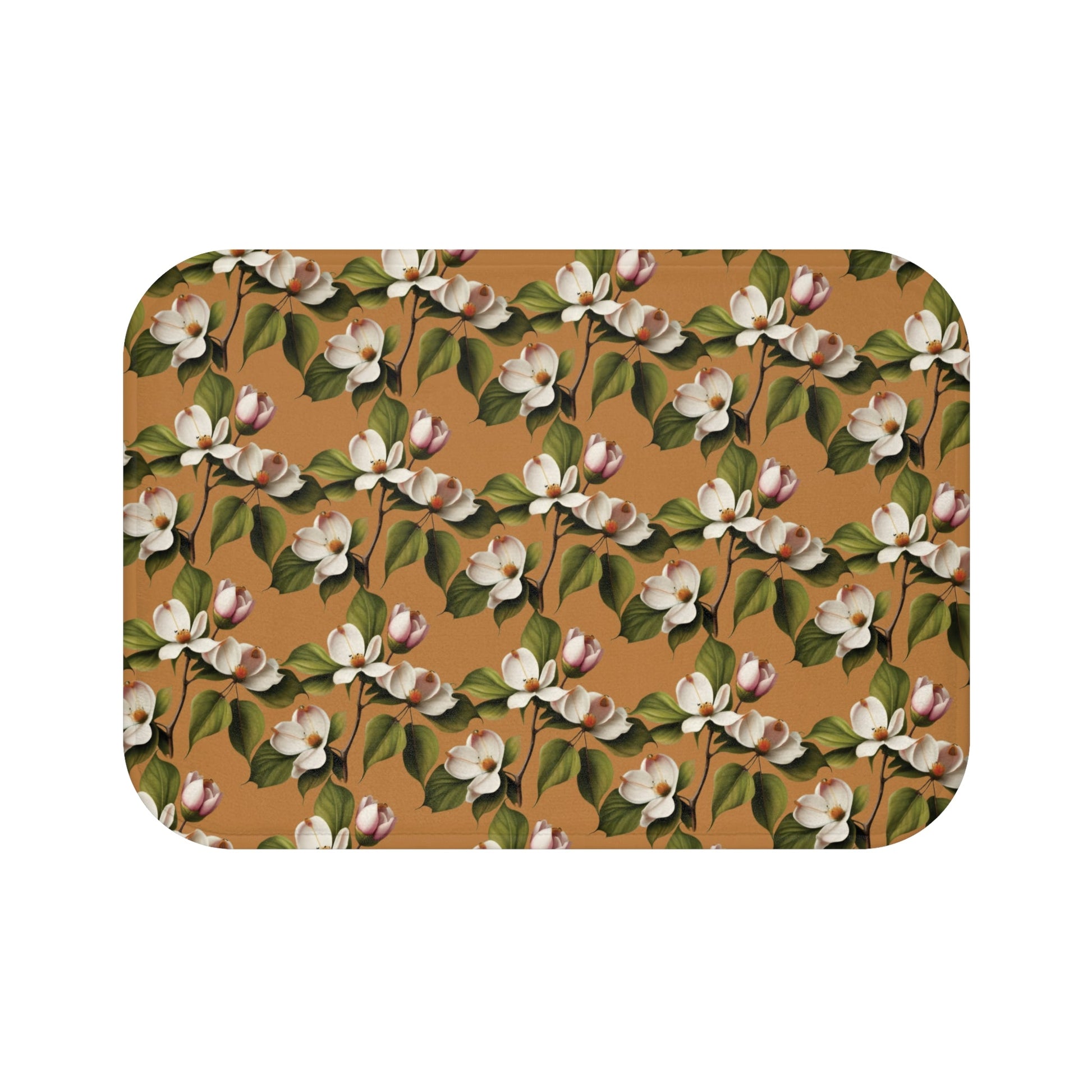 Dogwood Blossoms Memory Foam Bath Mat - Ruppy's Creations