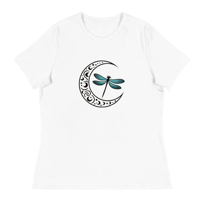 Dragonfly Crescent Women's Relaxed T-Shirt - Ruppy's Creations