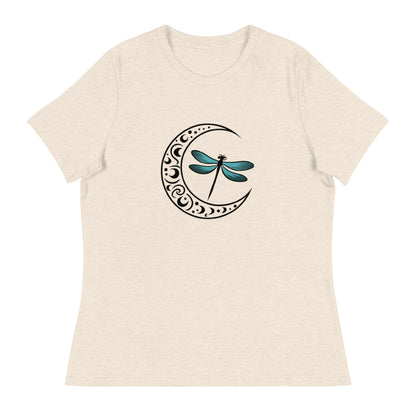 Dragonfly Crescent Women's Relaxed T-Shirt - Ruppy's Creations