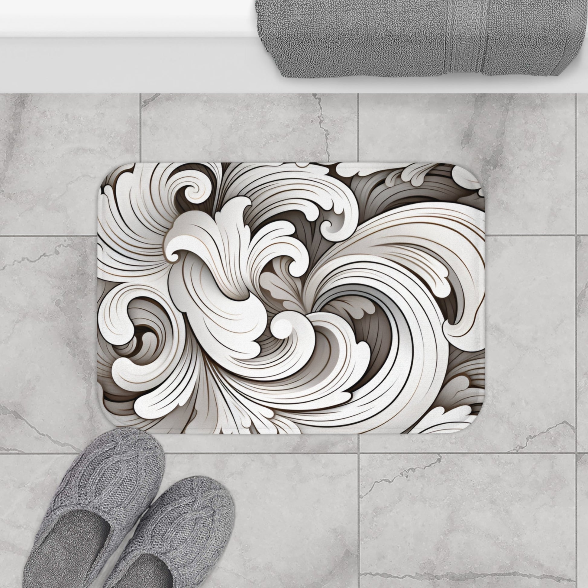 Dramatic Splash Memory Foam Bath Mat - Ruppy's Creations