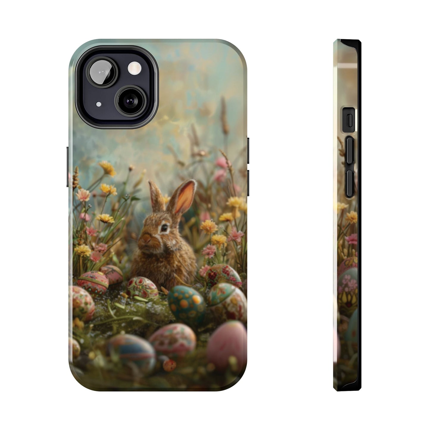 Easter Bunny & Eggs Tough iPhone Case - Ruppy's Creations