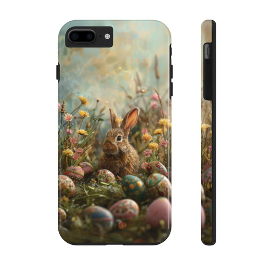 Easter Bunny & Eggs Tough iPhone Case - Ruppy's Creations