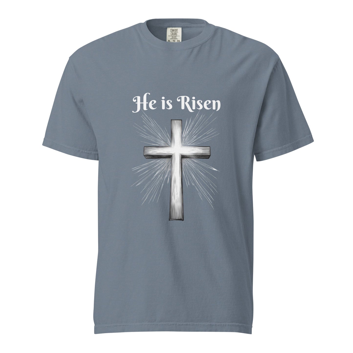 Easter He is Risen Unisex Heavyweight T-shirt - Ruppy's Creations