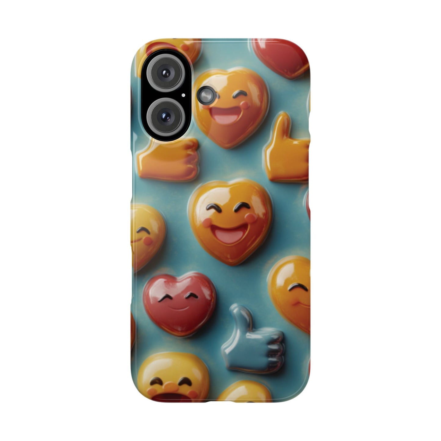 Emoji fun Slim Phone Cases - Ruppy's Creations