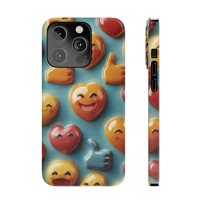 Emoji fun Slim Phone Cases - Ruppy's Creations