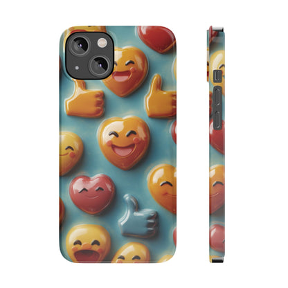 Emoji fun Slim Phone Cases - Ruppy's Creations