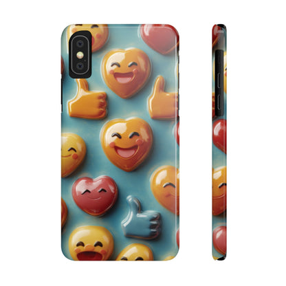 Emoji fun Slim Phone Cases - Ruppy's Creations