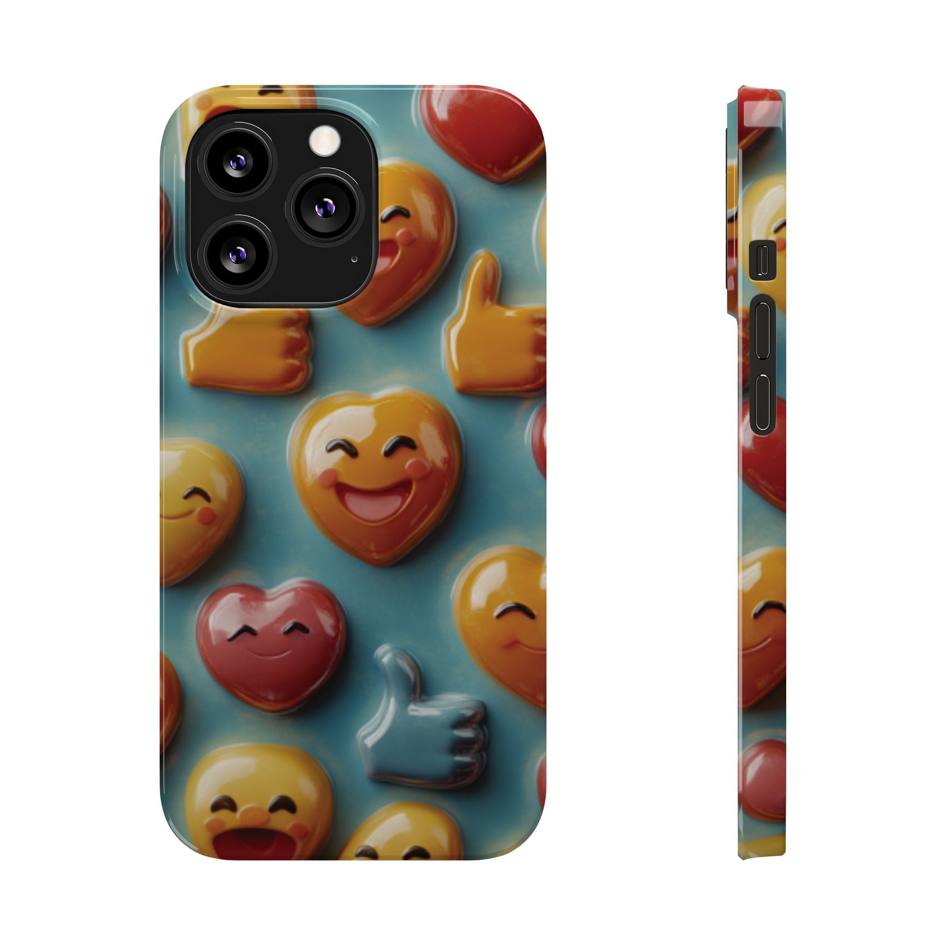 Emoji fun Slim Phone Cases - Ruppy's Creations