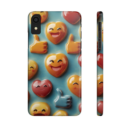 Emoji fun Slim Phone Cases - Ruppy's Creations