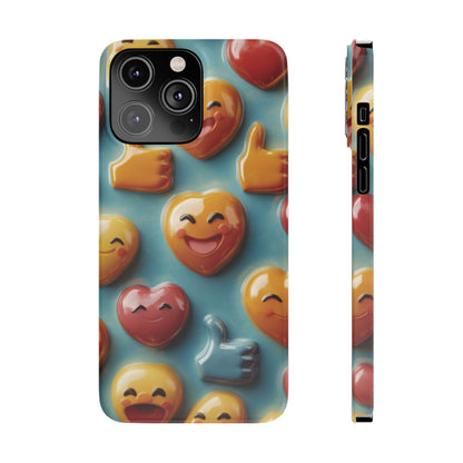 Emoji fun Slim Phone Cases - Ruppy's Creations