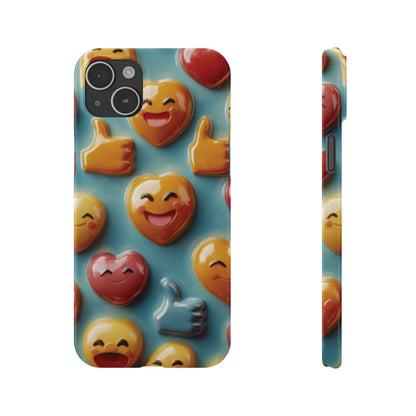 Emoji fun Slim Phone Cases - Ruppy's Creations