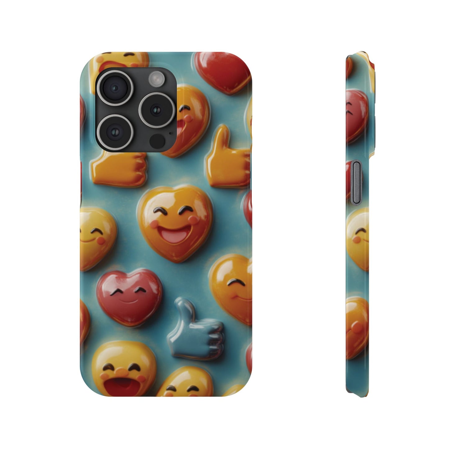 Emoji fun Slim Phone Cases - Ruppy's Creations