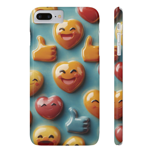 Emoji fun Slim Phone Cases - Ruppy's Creations