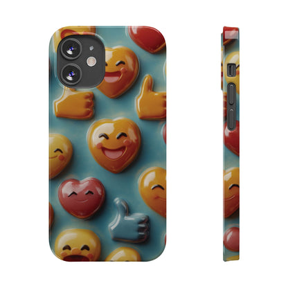 Emoji fun Slim Phone Cases - Ruppy's Creations