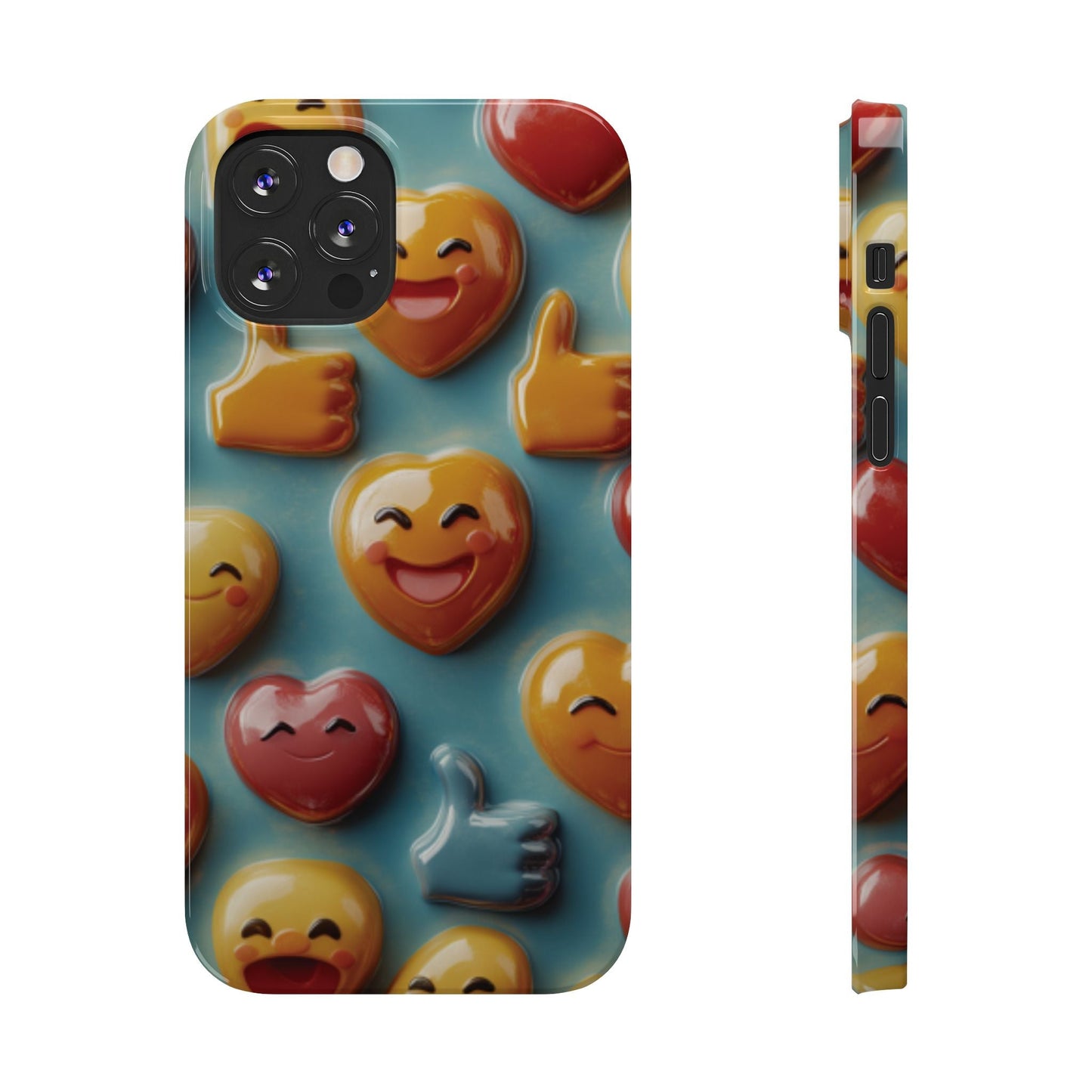 Emoji fun Slim Phone Cases - Ruppy's Creations