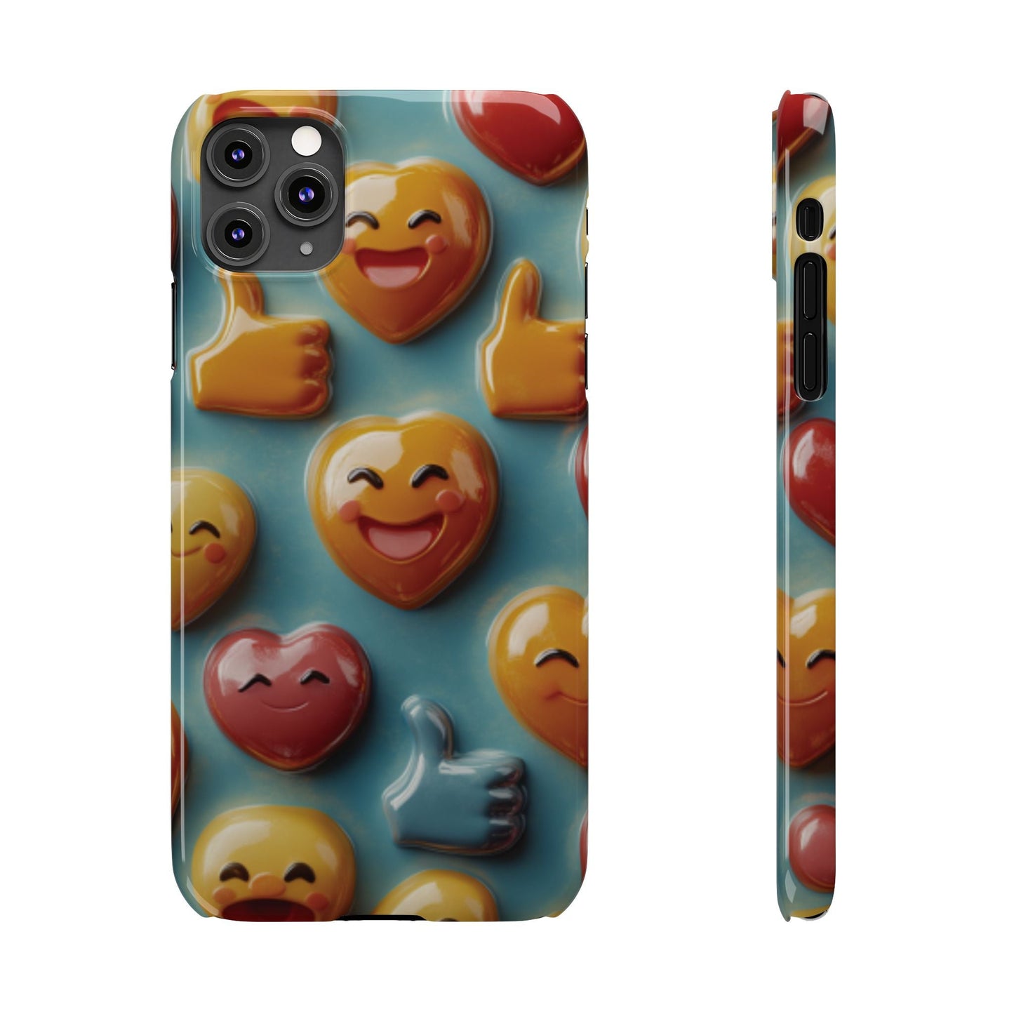 Emoji fun Slim Phone Cases - Ruppy's Creations