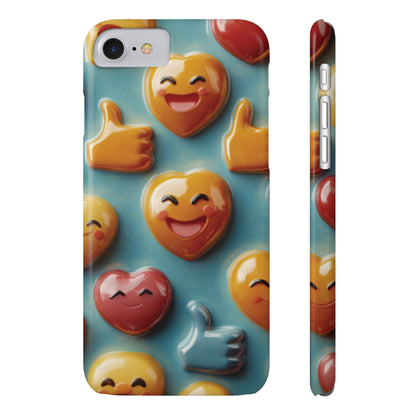 Emoji fun Slim Phone Cases - Ruppy's Creations