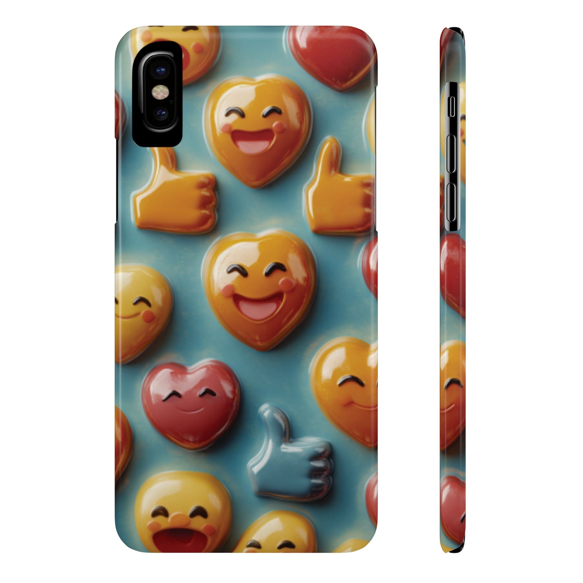 Emoji fun Slim Phone Cases - Ruppy's Creations