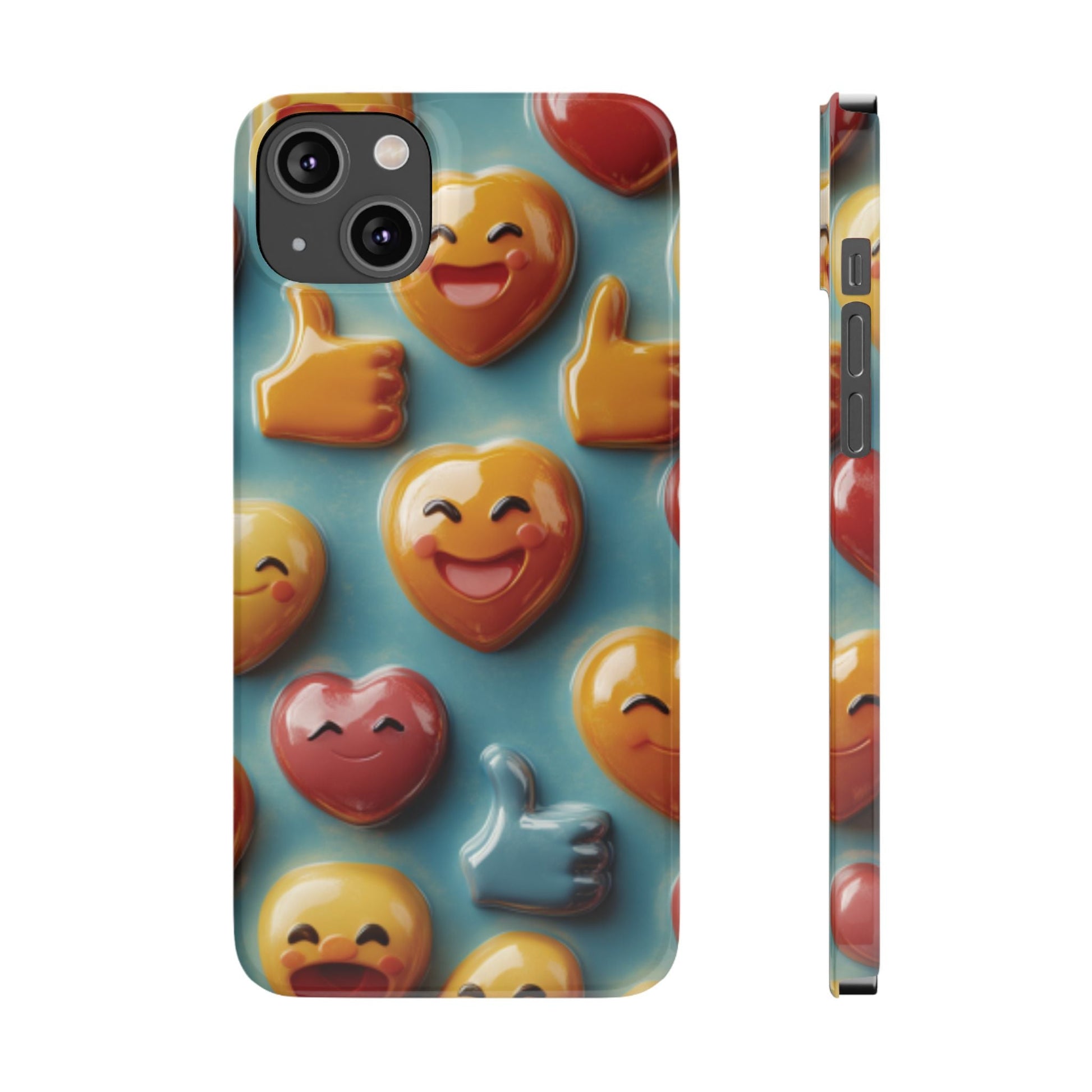 Emoji fun Slim Phone Cases - Ruppy's Creations