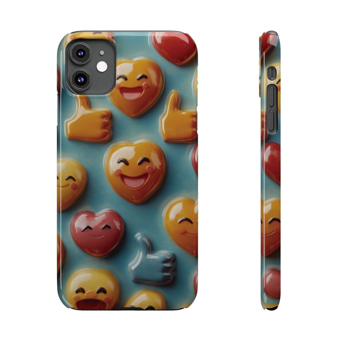 Emoji fun Slim Phone Cases - Ruppy's Creations