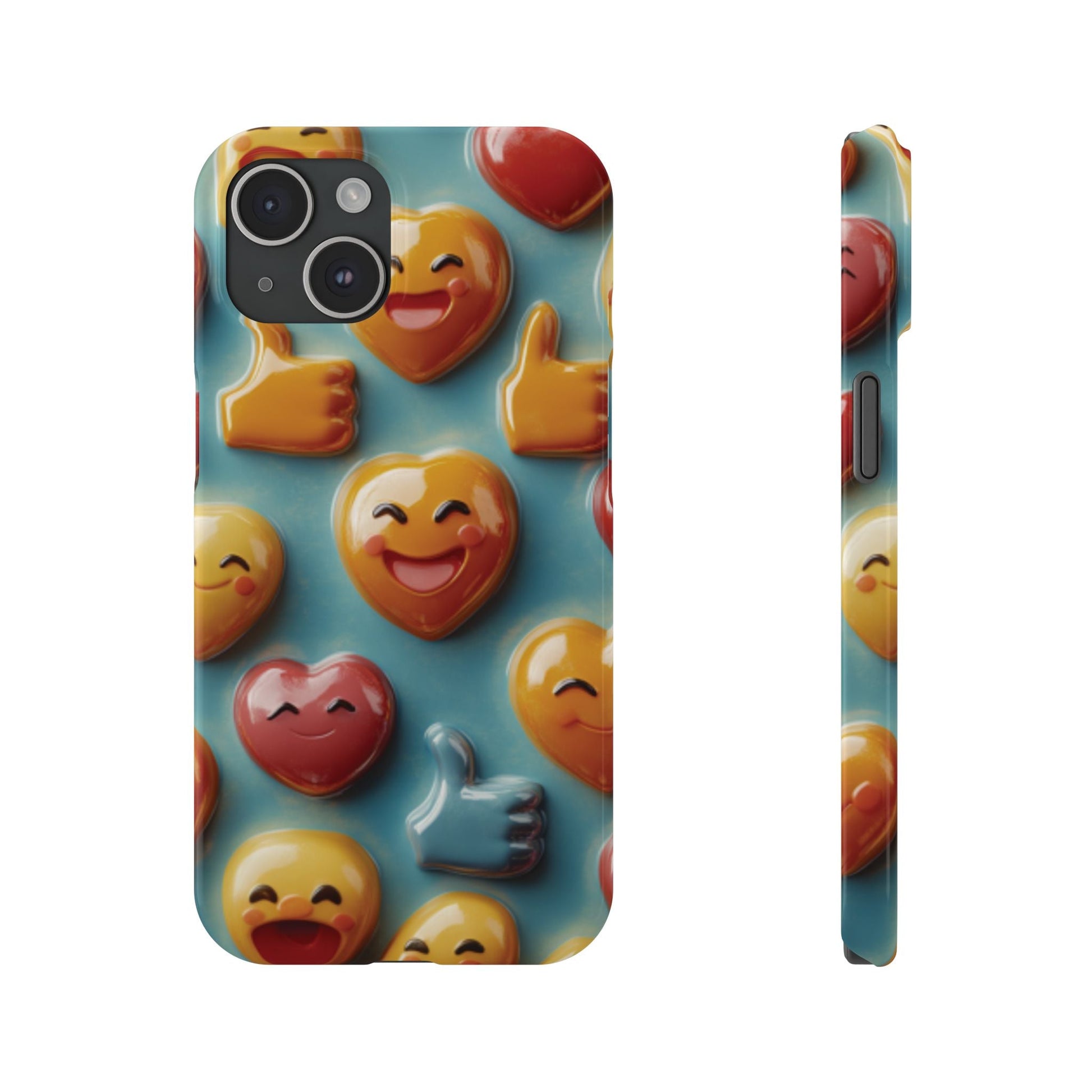 Emoji fun Slim Phone Cases - Ruppy's Creations