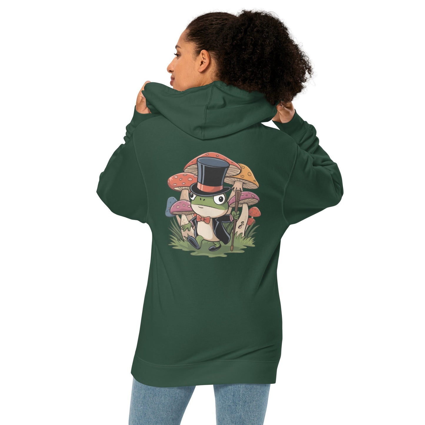 Enchanting Mr. Toad Women's Back - print Hoodie - Ruppy's Creations