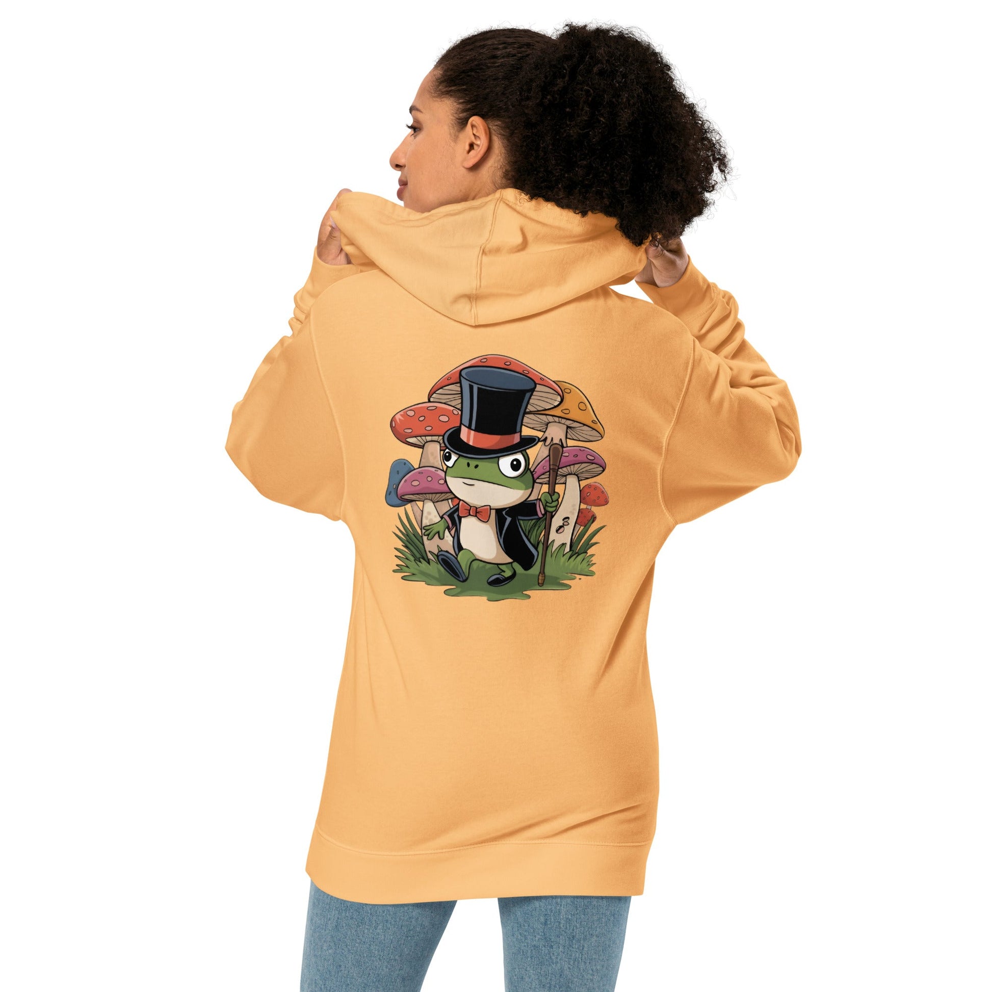 Enchanting Mr. Toad Women's Back - print Hoodie - Ruppy's Creations