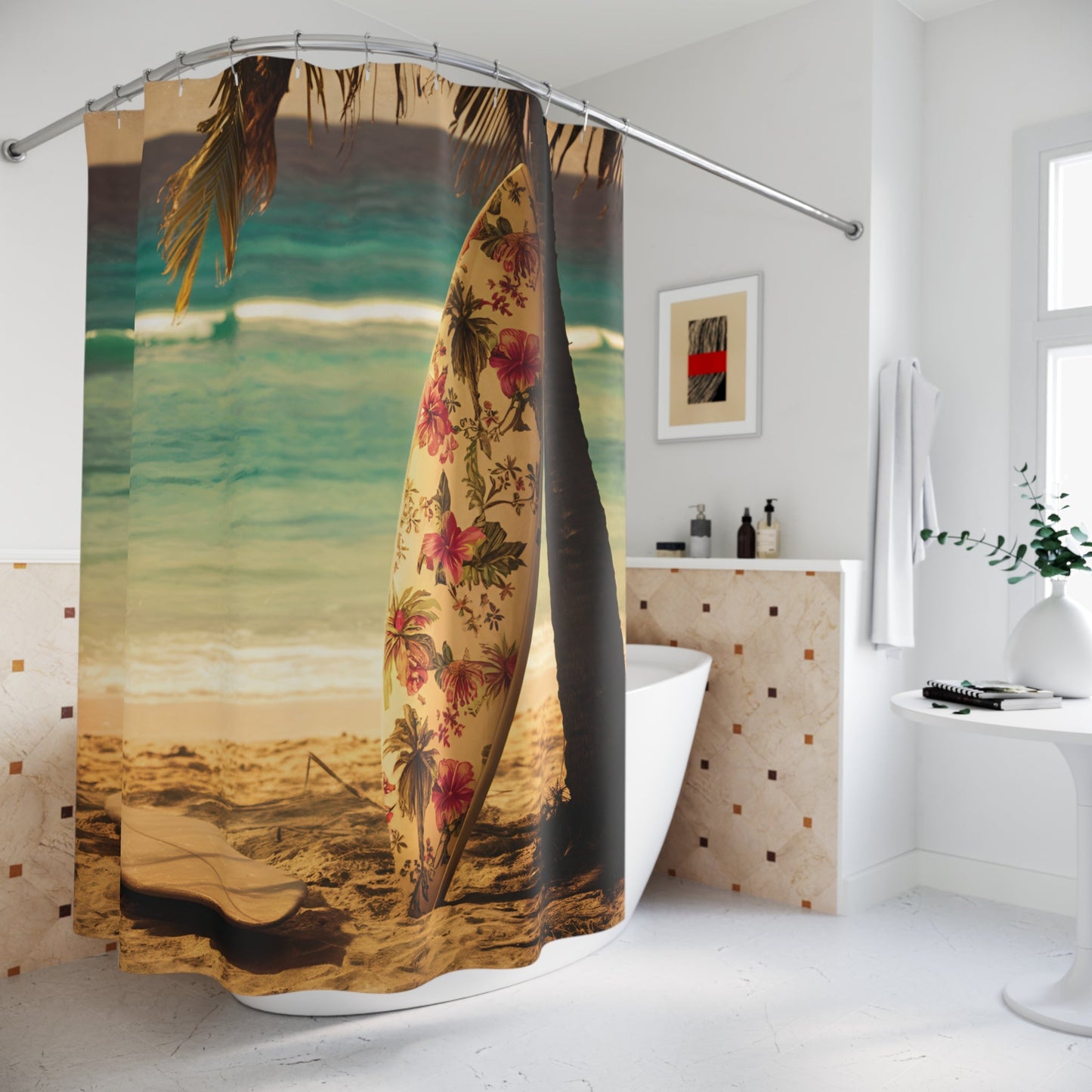 Endless Summer Polyester Shower Curtain - Ruppy's Creations