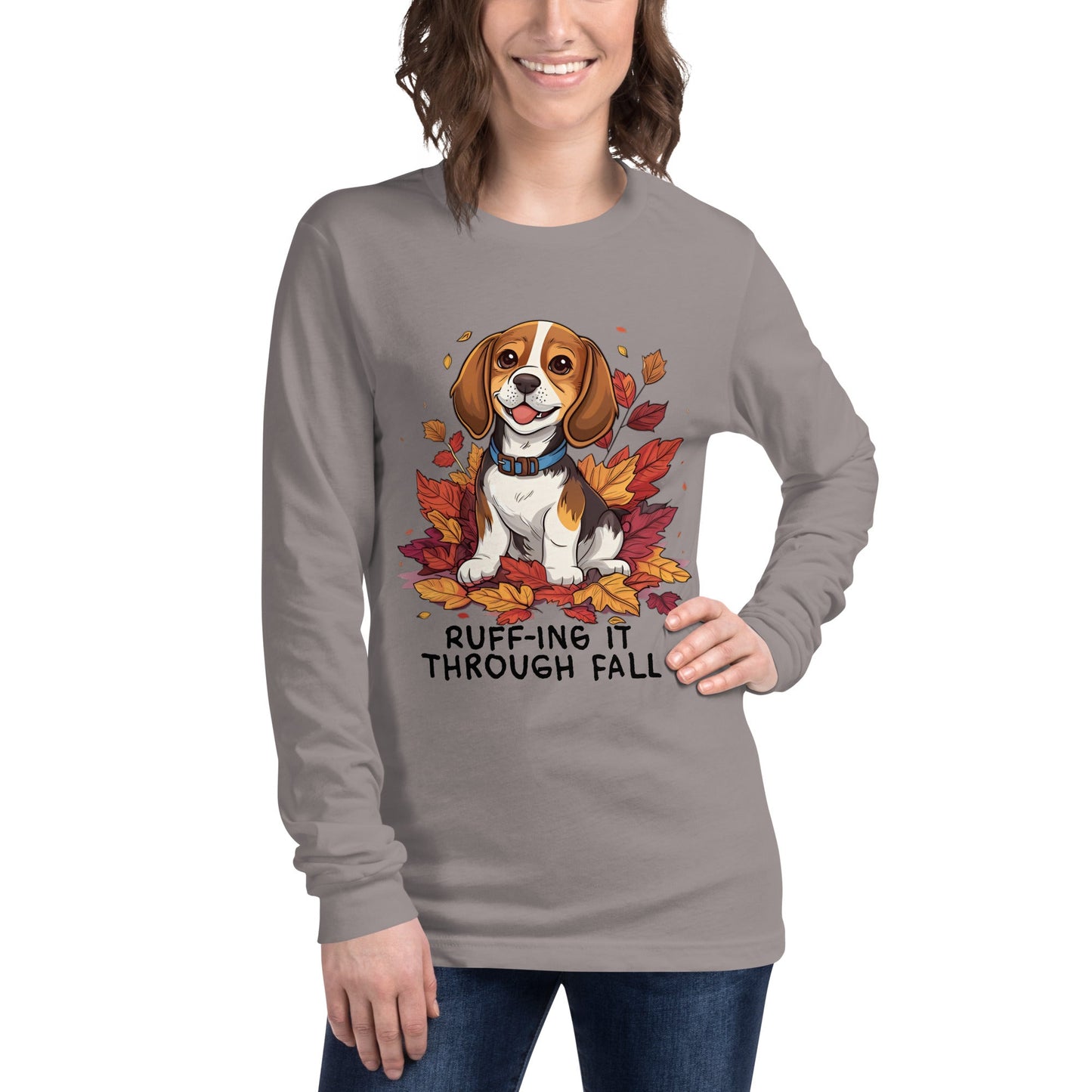 Fall Dog Women's Long Sleeve Tee - Ruppy's Creations