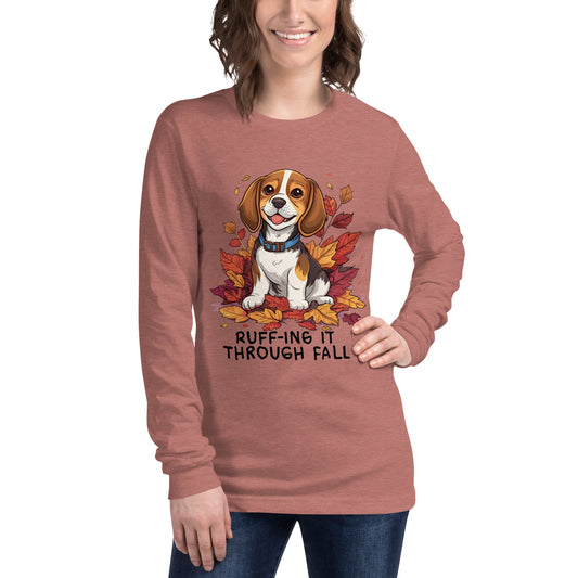 Fall Dog Women's Long Sleeve Tee - Ruppy's Creations