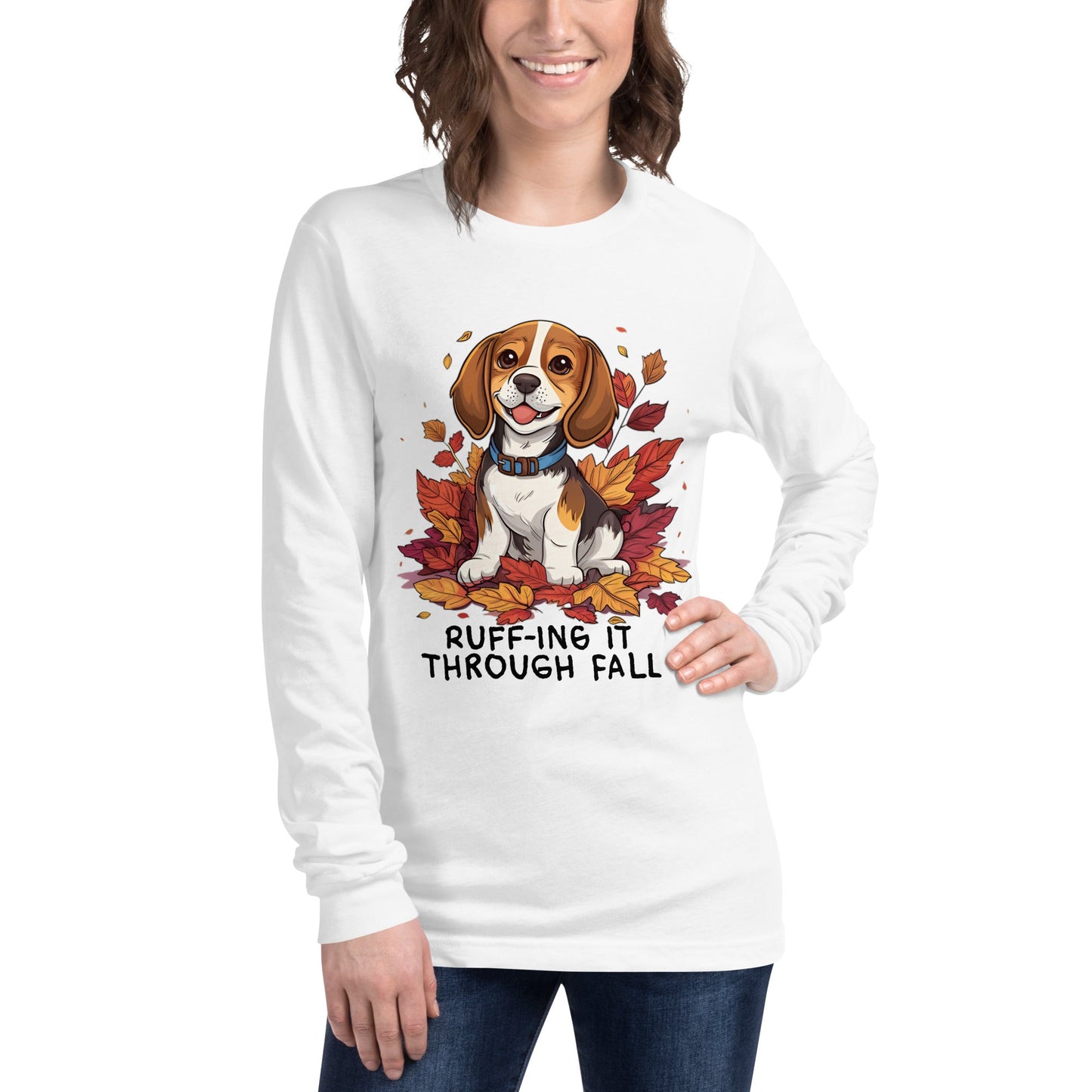 Fall Dog Women's Long Sleeve Tee - Ruppy's Creations