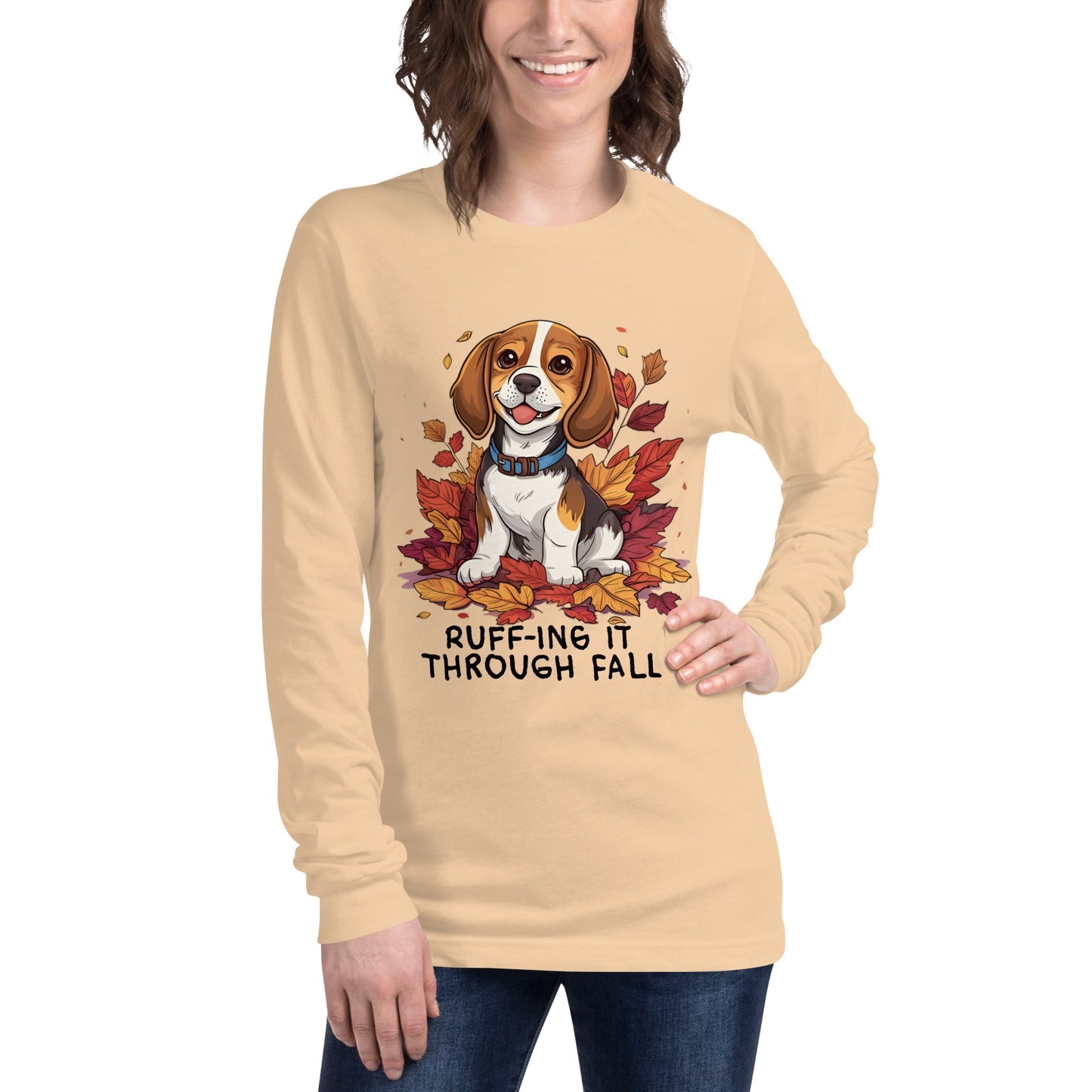 Fall Dog Women's Long Sleeve Tee - Ruppy's Creations