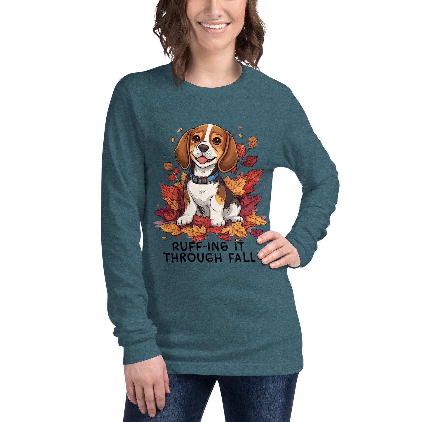 Fall Dog Women's Long Sleeve Tee - Ruppy's Creations