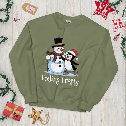 Feeling Frosty Unisex Christmas Sweatshirt - Ruppy's Creations