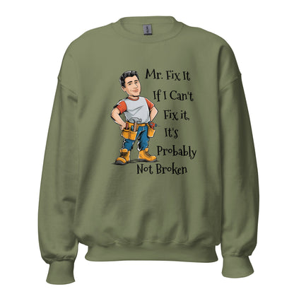 Fix It Men's Sweatshirt - Ruppy's Creations