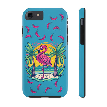 Flamingos & Sunsets Tough iphone Case - Ruppy's Creations