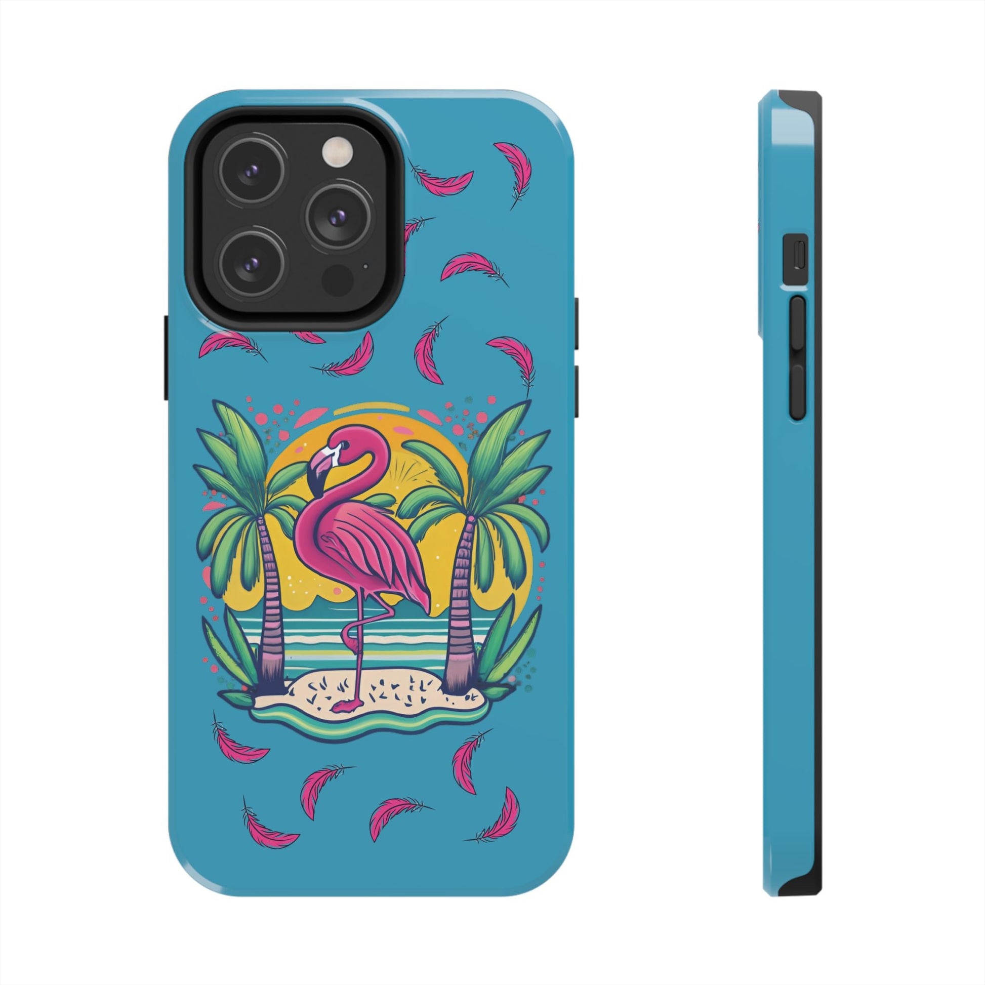 Flamingos & Sunsets Tough iphone Case - Ruppy's Creations