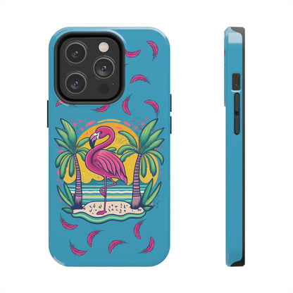 Flamingos & Sunsets Tough iphone Case - Ruppy's Creations