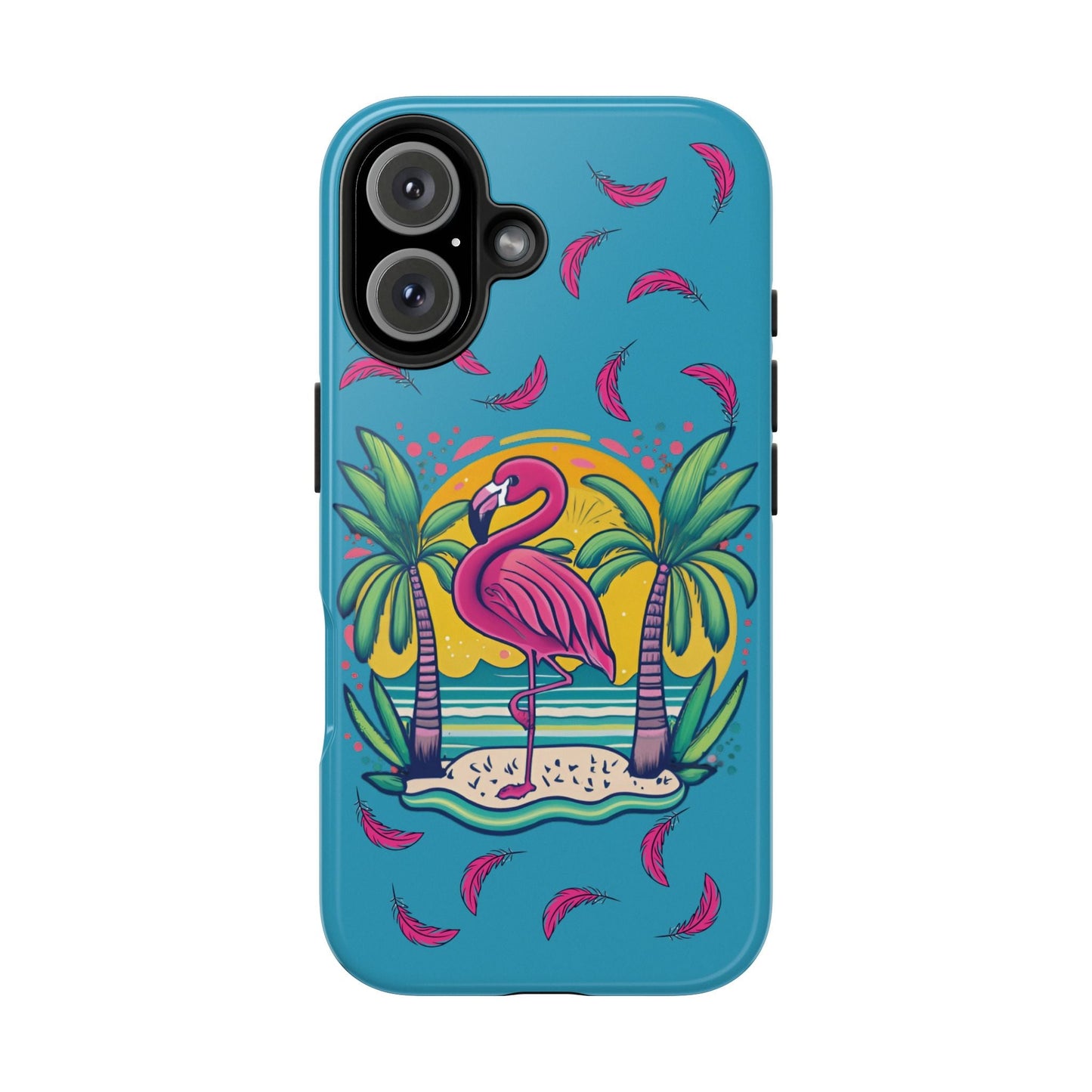 Flamingos & Sunsets Tough iphone Case - Ruppy's Creations