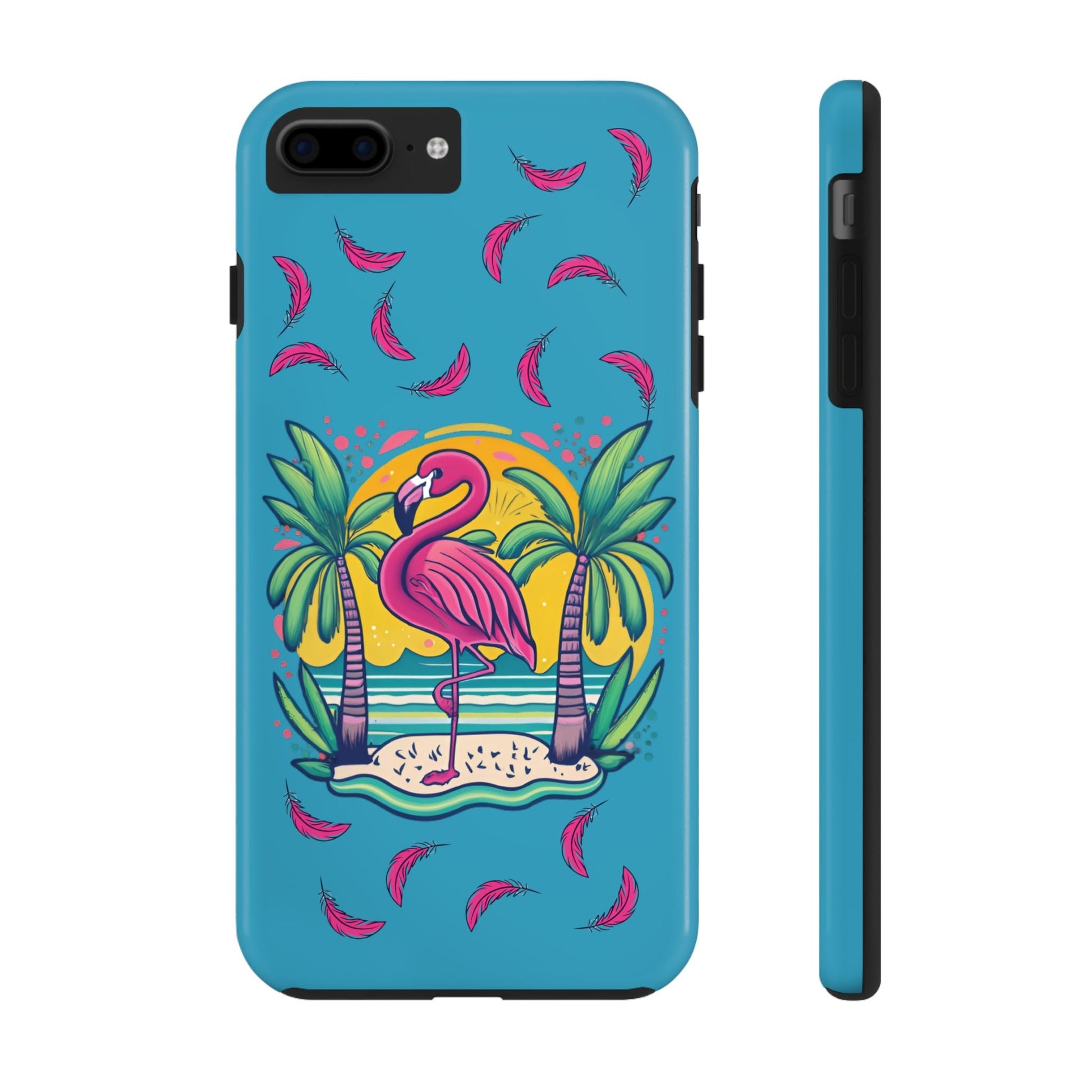 Flamingos & Sunsets Tough iphone Case - Ruppy's Creations