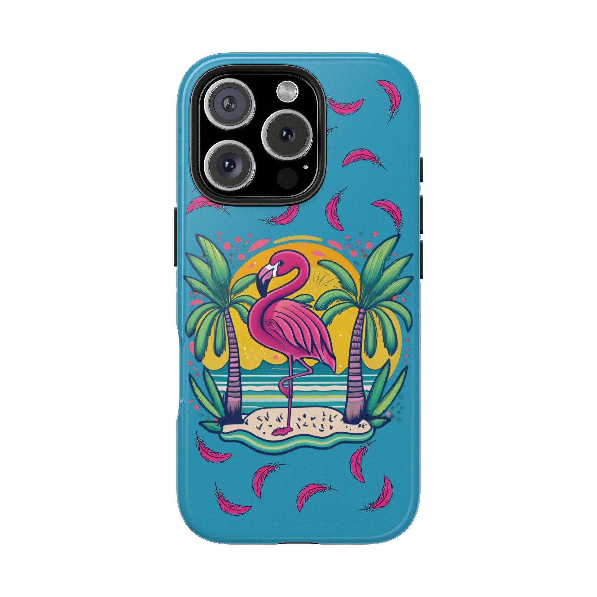 Flamingos & Sunsets Tough iphone Case - Ruppy's Creations