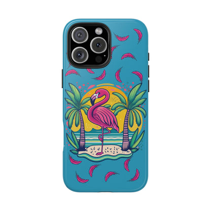 Flamingos & Sunsets Tough iphone Case - Ruppy's Creations